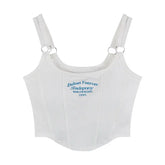 Y2K J adore Forever Sleeveless With Bra Crop Top